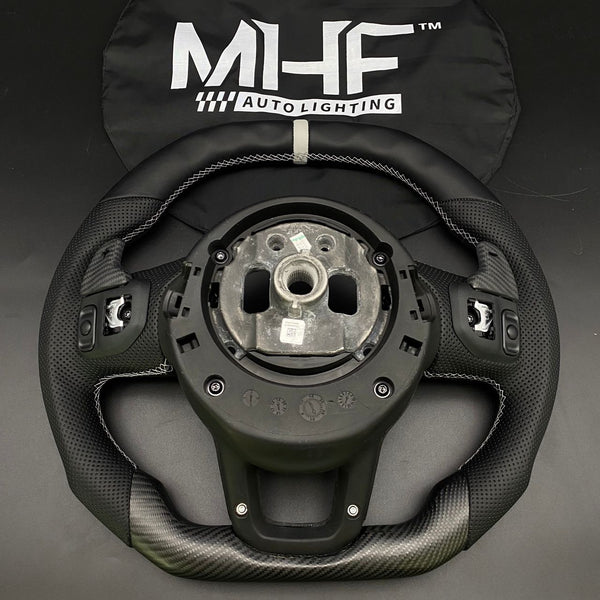 2018-2023 392 Matte Carbon / White” Jeep Wrangler Steering Wheel