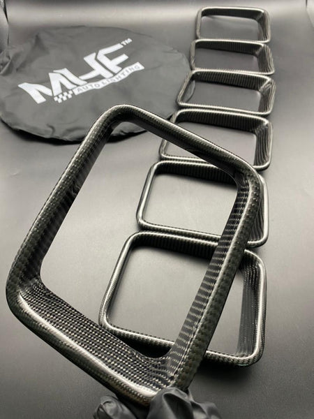 Front Carbon Grill Rings for Grand Cherokee Trackhawk / SRT 2014-2021