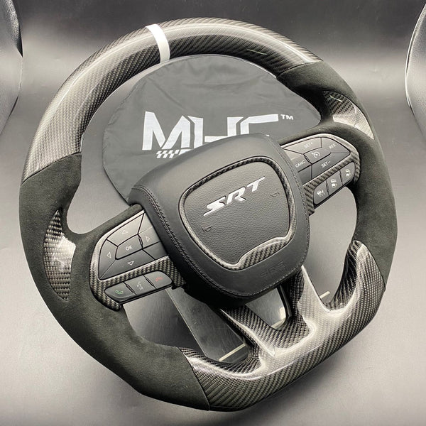 2014-2021 Jeep Grand Cherokee Models Carbon White Theme WK2 Limited X Steering Wheel