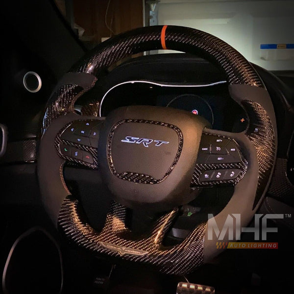 2018-2021 Carbon Orange Accent “Track Series” TrackHawk Steering Wheel