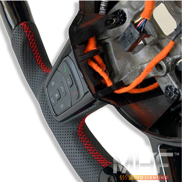 2018-2022 JT / JL “Paino Black / Red” Jeep Wrangler Steering Wheel