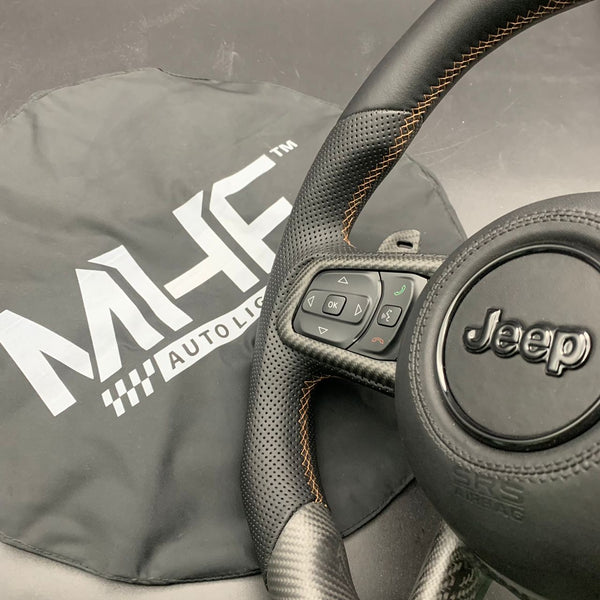 2021+ XR 392 Matte Carbon / Bronze” Jeep Wrangler Steering Wheel