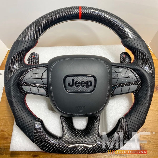 2018-2021 Carbon Red “Track Series” TrackHawk Steering Wheel