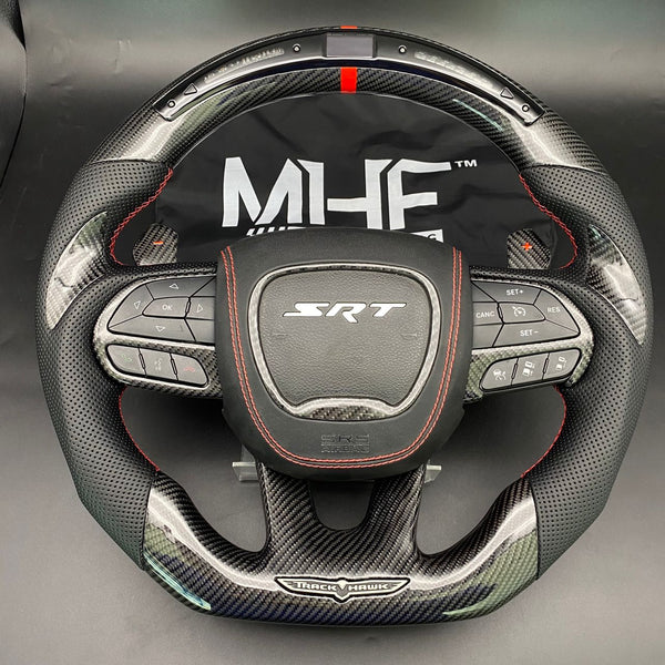 2014- 2021 Carbon Red Accent “TrackHawk ” Steering Wheel