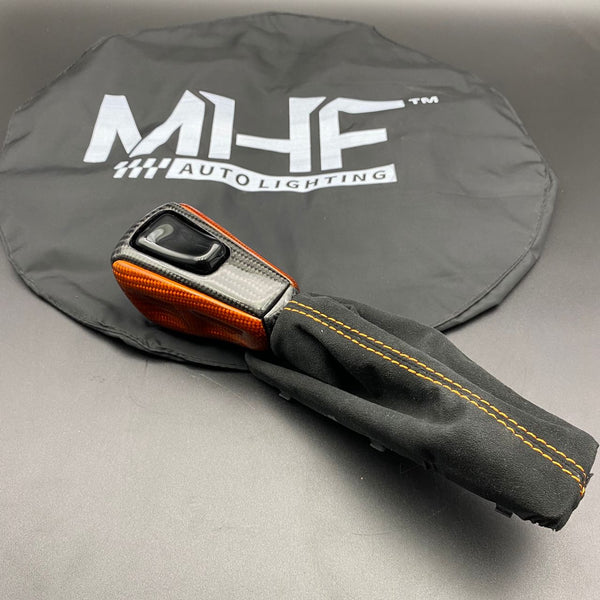 2016-2021 Jeep SRT / TrackHawk Orange Accent Custom Carbon Shifter