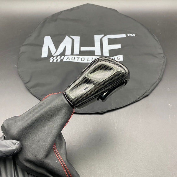 2016-2021 Jeep SRT / TrackHawk Red Stitching Custom Carbon Shifter