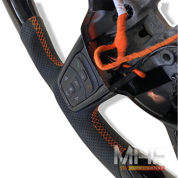 2018-2023 JL “Paino Black/ Orange” Mojave Edition Jeep Wrangler Steering Wheel