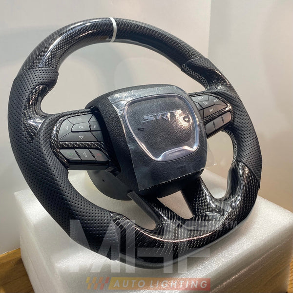 2014-2021 Jeep Grand Cherokee Models Carbon White Theme WK2 Limited X Steering Wheel
