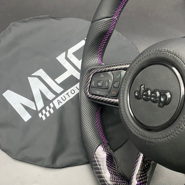 2018+ JT / JL “Purple Carbon ” Jeep Wrangler Steering Wheel
