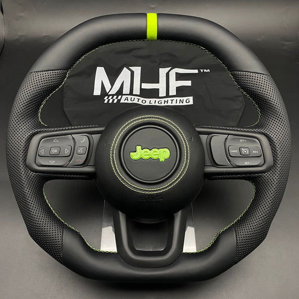 2018+ JT / JL “Mojito Green” Jeep Wrangler Steering Wheel
