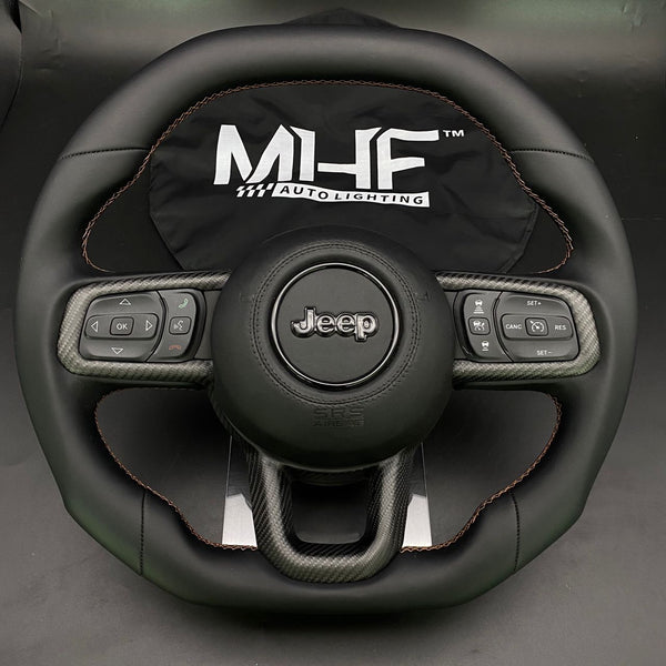 2018-2022 JT / JL “Bronze Matte Carbon” Jeep Wrangler Steering Wheel