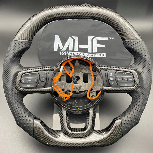 2018+ JT / JL “Black Carbon” Jeep Wrangler Steering Wheel