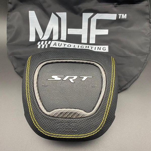 SRT illuminated Perforated Leather Wrapped Airbag
