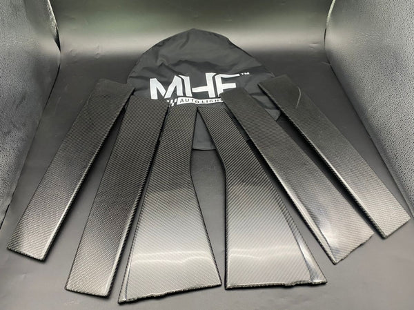 2011-2021 Jeep Grand Cherokee Carbon Exterior Pillars