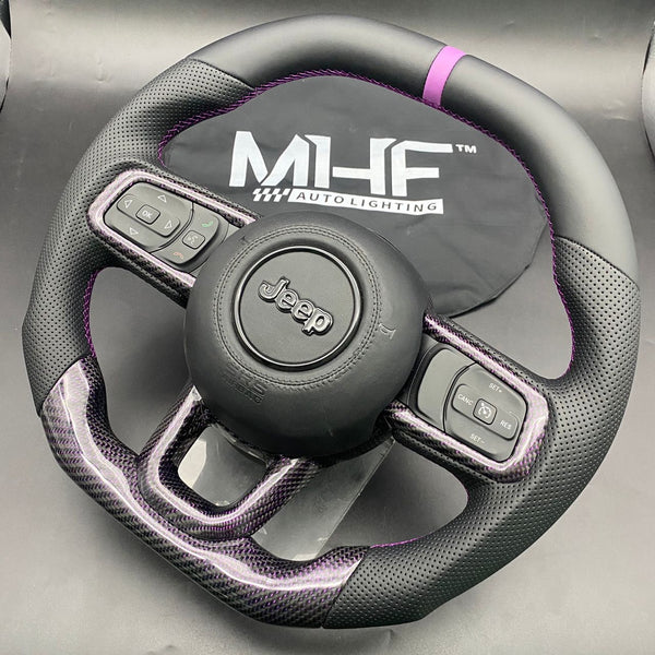 2018+ JT / JL “Purple Carbon ” Jeep Wrangler Steering Wheel