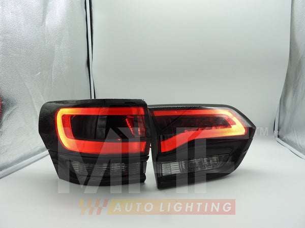 Painted Gloss Black Design LED Taillights 2014-2021 Jeep WK2