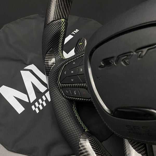 2014-2021 Olive Green Carbon Hellcat SRT Steering Wheel