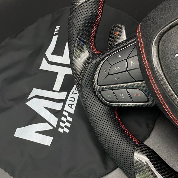 2014- 2021 Carbon Red Accent “TrackHawk ” Steering Wheel