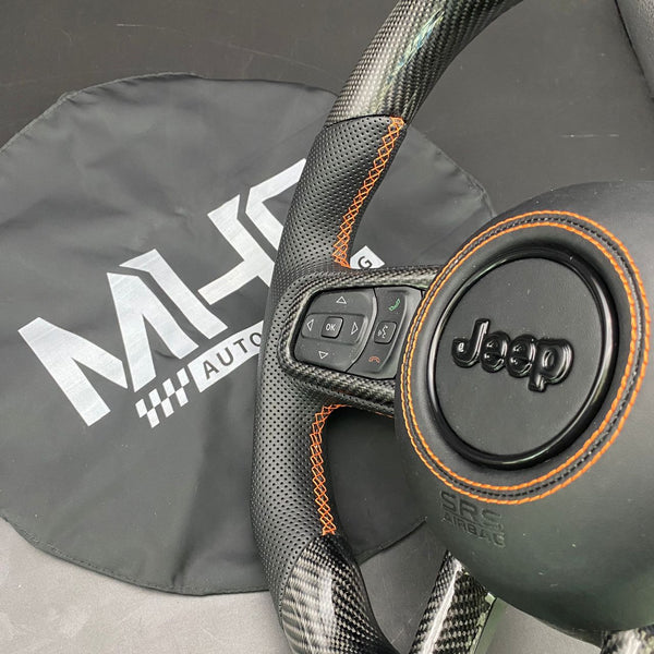 2018-2022 JT / JL “Orange Crush” Jeep Wrangler Steering Wheel