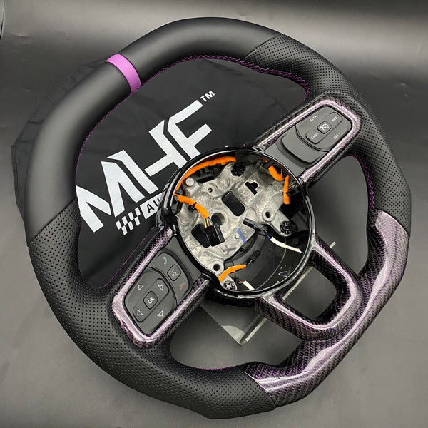 2018+ JT / JL “Purple Carbon ” Jeep Wrangler Steering Wheel