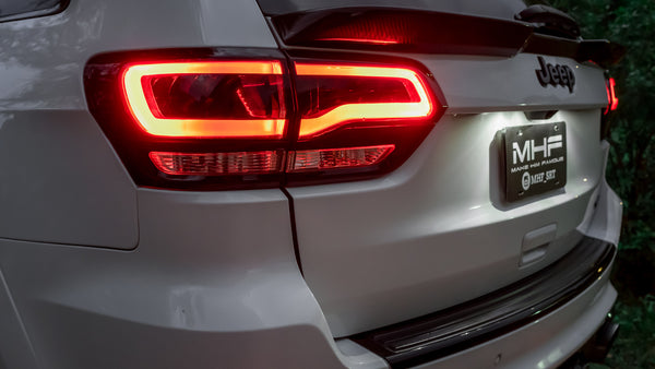 Painted Gloss Black Design LED Taillights 2014-2021 Jeep WK2