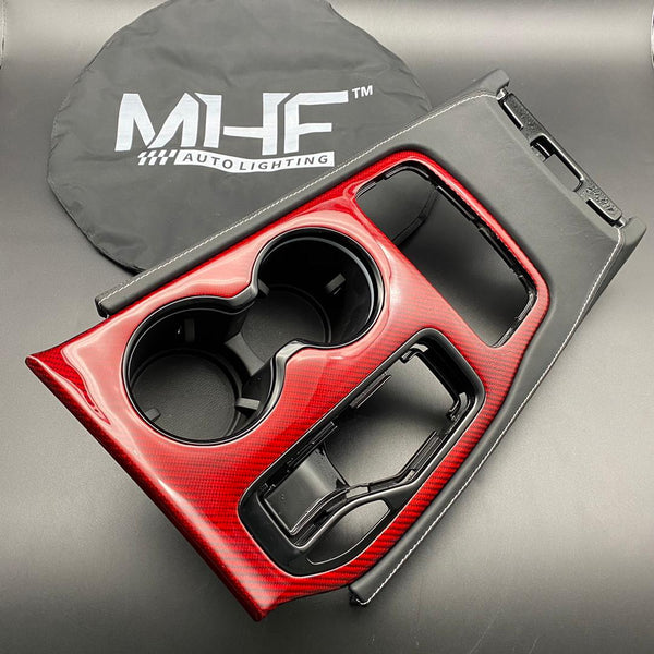 2017-2021 Jeep SRT / TrackHawk Leather Red Carbon Center Console