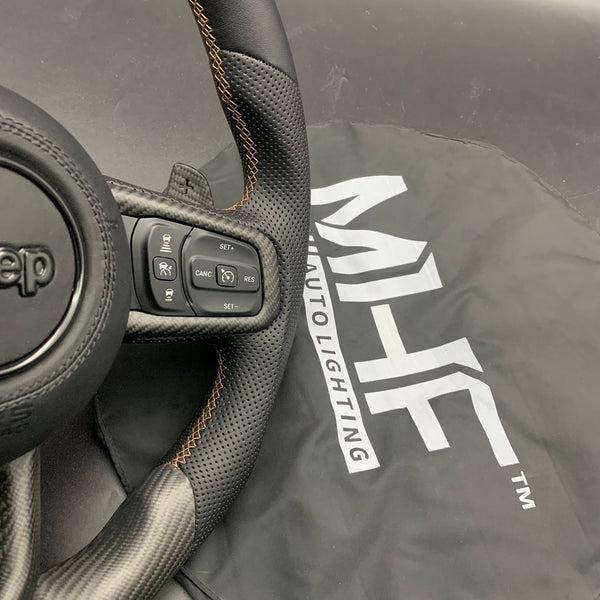 2021+ XR 392 Matte Carbon / Bronze” Jeep Wrangler Steering Wheel