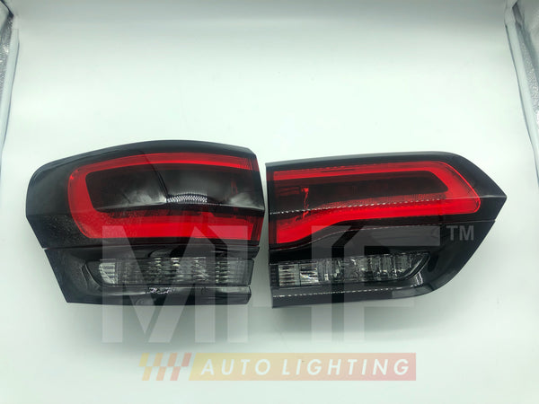 Painted Gloss Black Design LED Taillights 2014-2021 Jeep WK2