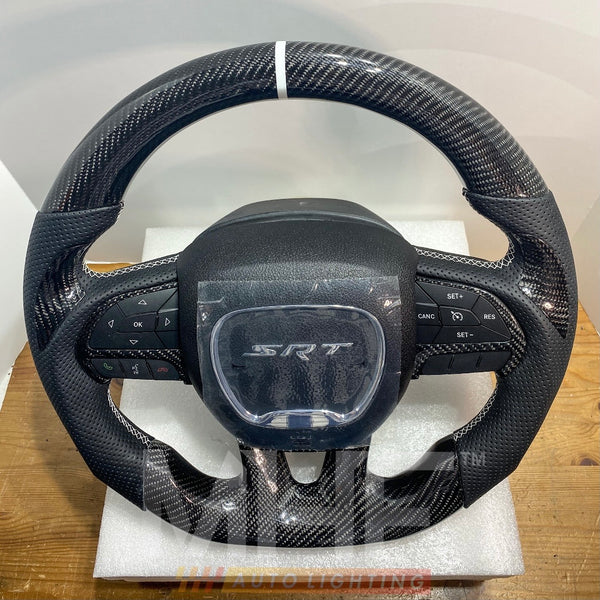 2014-2021 Jeep Grand Cherokee Models Carbon White Theme WK2 Limited X Steering Wheel