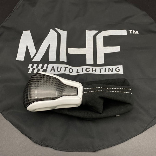 2016-2021 Jeep SRT / TrackHawk White Gloss Alcantara Custom Carbon Shifter