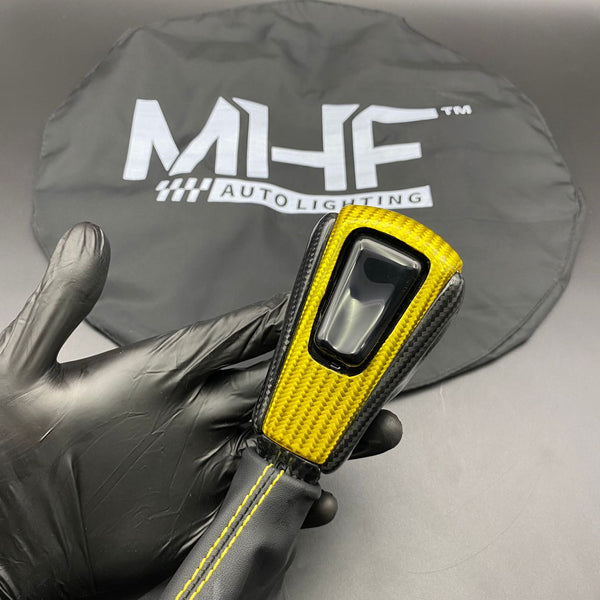 2016-2021 Jeep SRT / TrackHawk Yellow Accent Custom Carbon Shifter