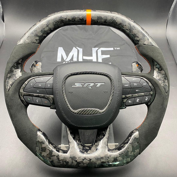 2014-2021 Jeep/ Dodge Forged Carbon Theme Steering Wheel