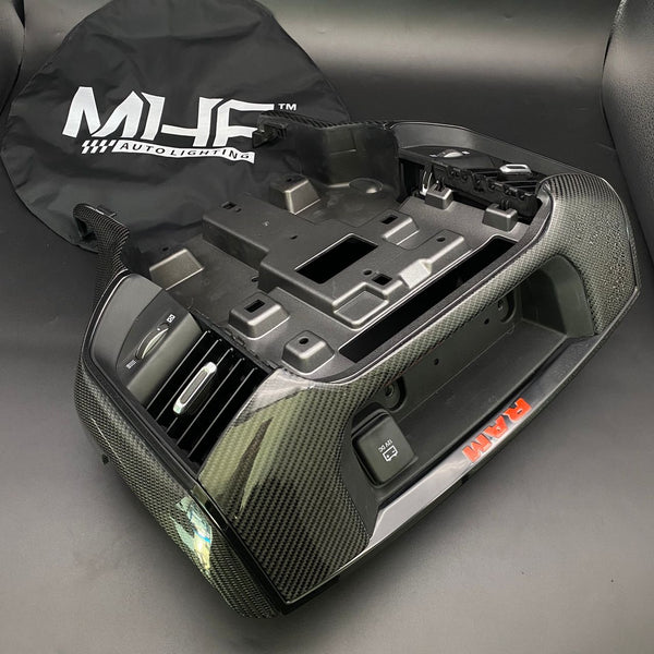 2020+ Dodge Ram TRX Carbon Radio Bezel