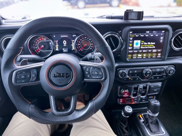 2021-2022 XR 392 Matte Carbon /  Orange” Jeep Wrangler Steering Wheel